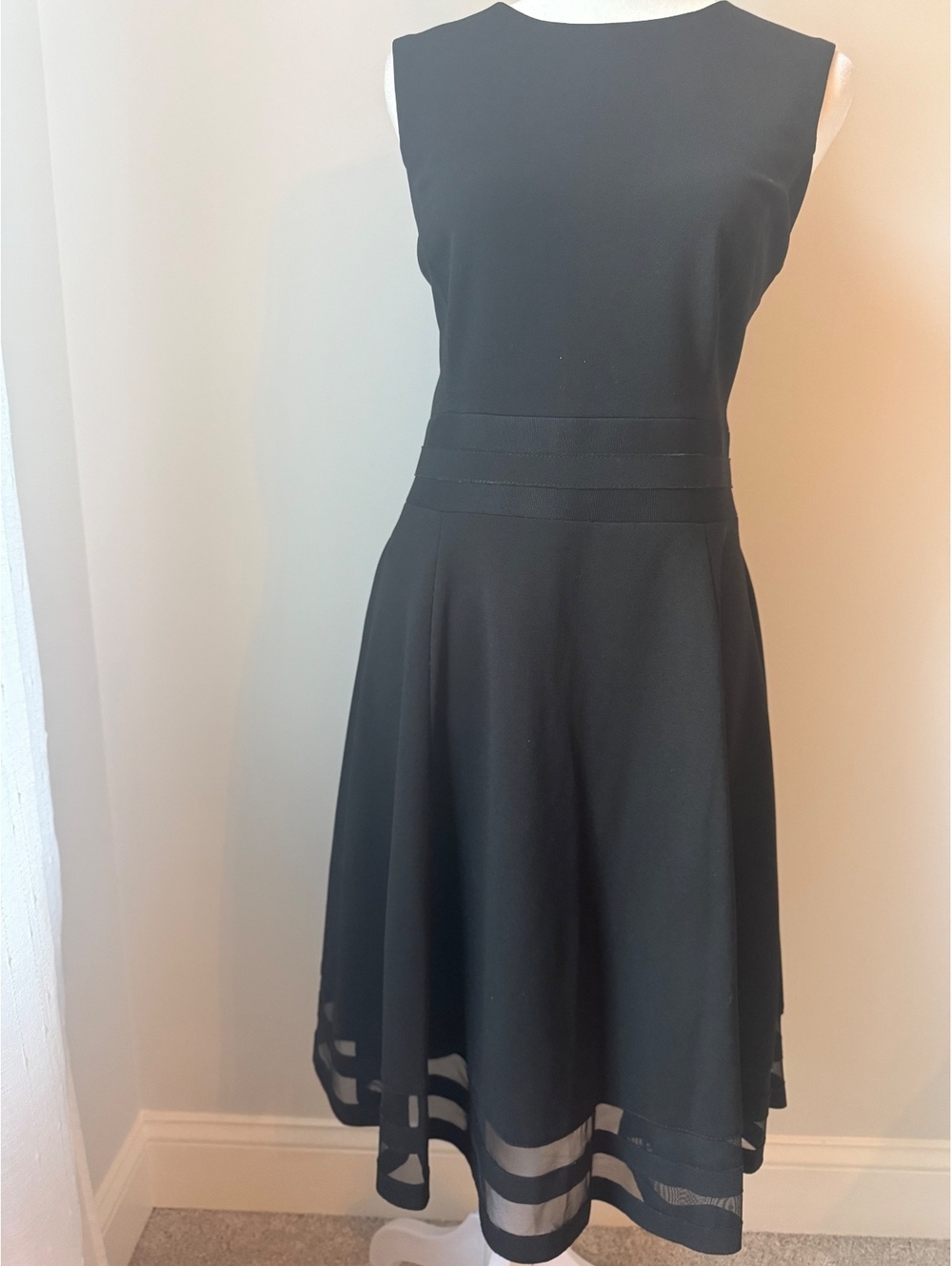 Calvin Klein Black Fit & Flare Dress